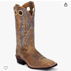 Justin Bent Rail cowboy boots.  Size 12D.  Like new condition.